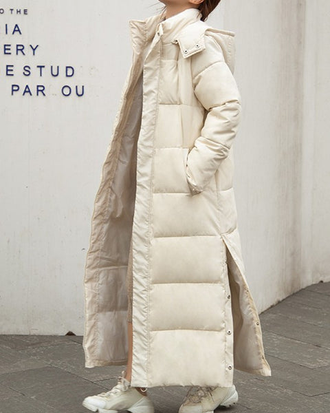 ロング 中綿コート レディース フード付き 軽量 防寒 あったか ゆったり 体型カバー シンプル カジュアル ロング丈 アウター 秋冬 新作 ID2171