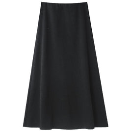 暖かい ロング丈 フレアスカート レディース きれいめ 体型カバー 上品 冬コーデ Aライン スカート ID2296