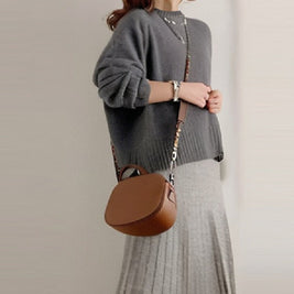 【着回し力抜群】【2点SET】見逃し厳禁 無地 ニット+ロング ギャザー スカート ワンピースセット ID1677