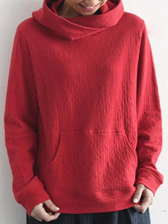 多色展開 合わせやすい パーカー プルオーバー レディース カジュアル ナチュラル トップス 大きいサイズ 春 秋 冬 ID1795