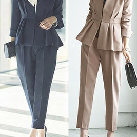 ID88 Set-up, Fold-over Design, 2-piece Set, High Waist, Simple, Elegant, Comfortable, Stylish, Clean-cut, Fashionable 