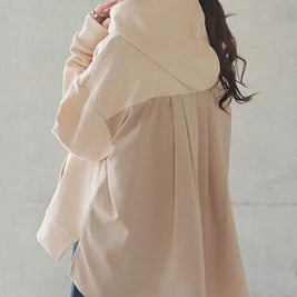 「期間限定セール」3色展開 お洒落 綺麗め 美シルエット お尻が隠れる 後ろで魅せる バックタックパーカー スウエット アウター 体型カバー 秋 冬 長袖 きれいめ 可愛い かわいい 20代 30代 40代 ID1510