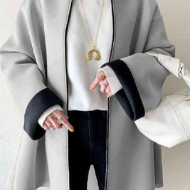 5色展開 ノーカラー コート レディース ロングコート アウター 無地 シンプル 上品 カジュアル 通勤コート オフィス 防寒 体型カバー 秋冬新作 ID1720