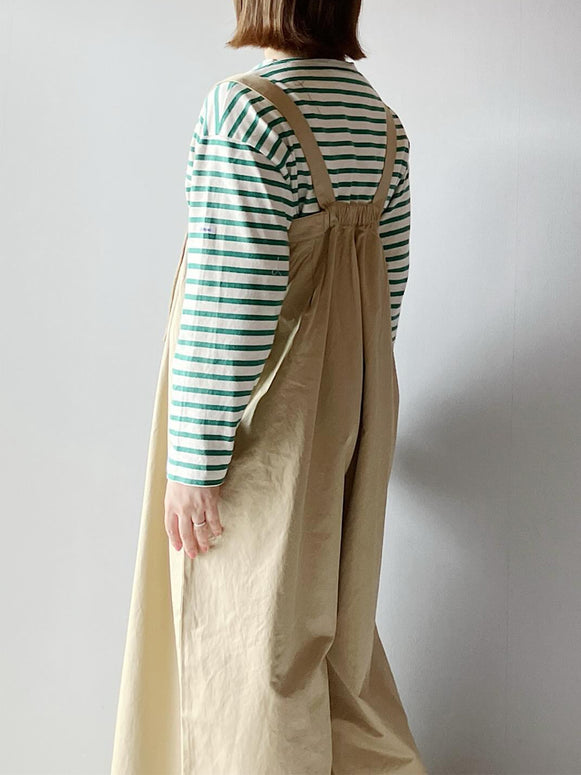 「期間限定セール」ヴァンブラン コットンツイル ミリタリー サロペット 大人サロペットパンツ オーバーオール  ぽっちゃり 体型カバー オールインワン 30代 40代 50代  ID1553