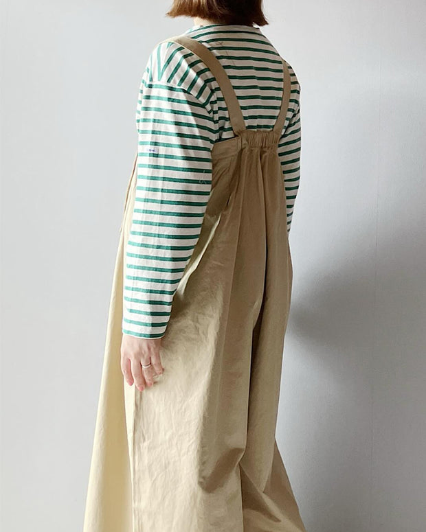 「期間限定セール」ヴァンブラン コットンツイル ミリタリー サロペット 大人サロペットパンツ オーバーオール  ぽっちゃり 体型カバー オールインワン 30代 40代 50代  ID1553