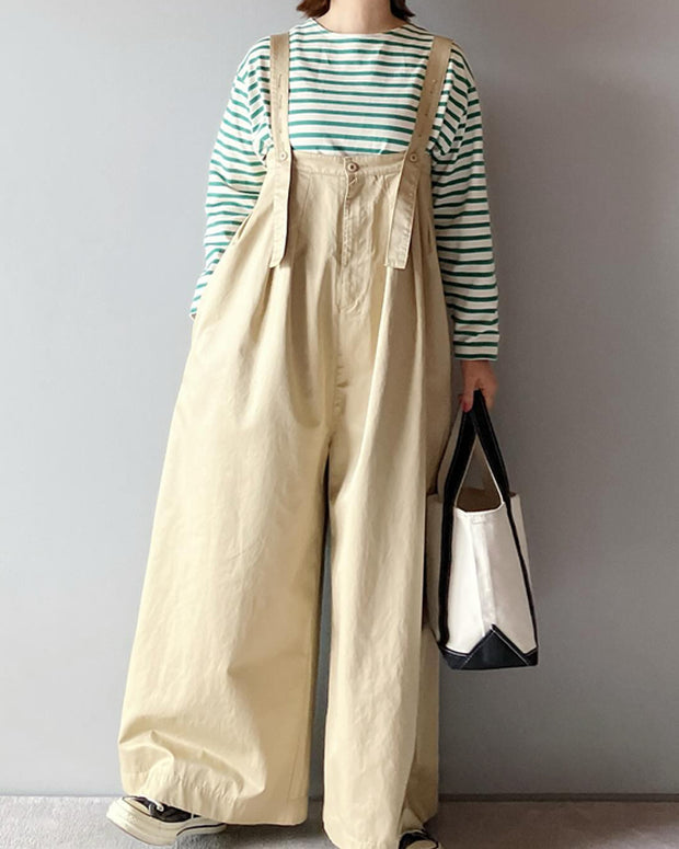 「期間限定セール」ヴァンブラン コットンツイル ミリタリー サロペット 大人サロペットパンツ オーバーオール  ぽっちゃり 体型カバー オールインワン 30代 40代 50代  ID1553