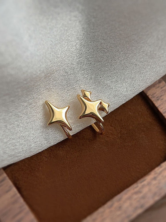 スター ピアス レディース メタル イヤリング シンプル おしゃれ 小ぶり ゴールド 上品 大人可愛い カジュアル デイリー アクセサリー ID1823