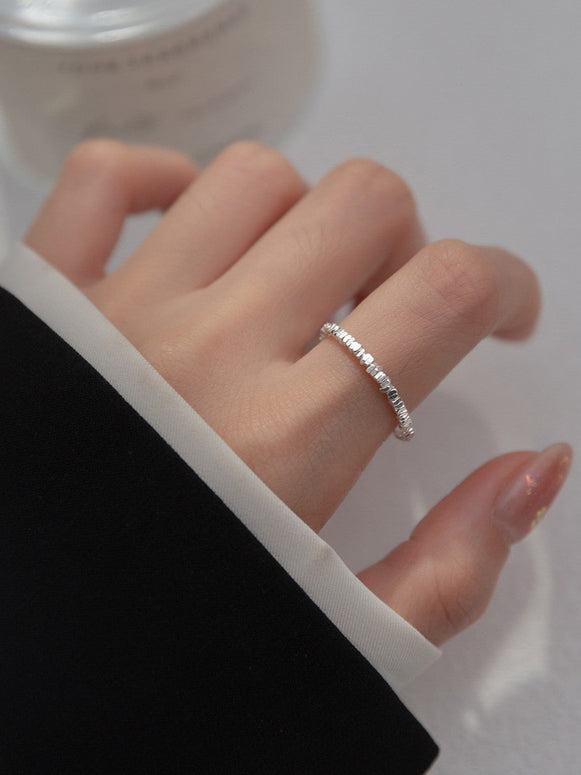 【455】925シルバーリング パールリング レディース 上品 おしゃれ ゴム仕様 フリーサイズ 指輪 重ね付け 韓国風