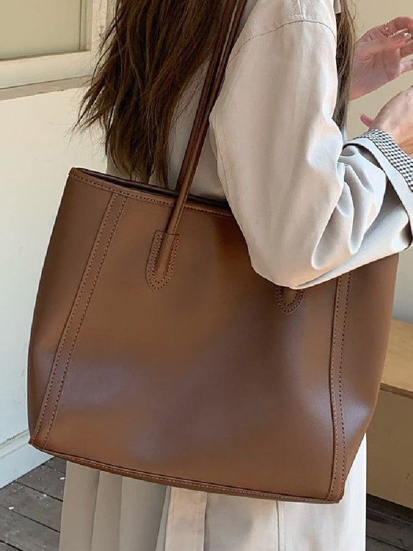 大容量 トートバッグ レディース 通勤 通学 A4収納 肩掛け シンプル 上品 おしゃれ ビジネス カジュアル マザーズバッグ ハンドバッグ ショルダーバッグ ID1776