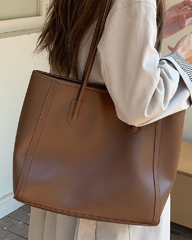 大容量 トートバッグ レディース 通勤 通学 A4収納 肩掛け シンプル 上品 おしゃれ ビジネス カジュアル マザーズバッグ ハンドバッグ ショルダーバッグ ID1776