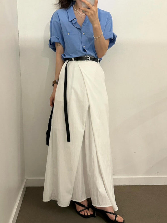 2024春尺寸已更新 韩国chic 设计感百搭半身裙长裙