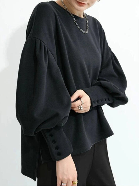 スウェット レディース 長袖 トレーナー 無地 クルーネック ゆったり 体型カバー カジュアル シンプル 秋冬 おしゃれ プルオーバー トップス 大人女子 学生 通勤 デイリーウェア ID1652