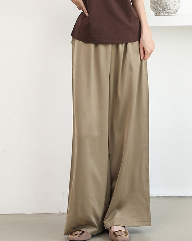 4色展開 ワイドパンツ レディース 春夏秋 ハイウエスト ストレートパンツ ゆったり 美脚効果 カジュアル おしゃれ 通勤 体型カバー 高見え ボトムス ID1332