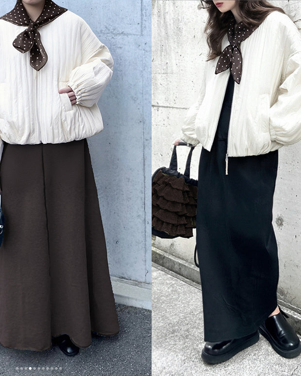 「SNSバズり中」中綿ジャケット レディース 軽量 あったか キルティング アウター ふんわり 防寒 カジュアル ショート丈 秋冬 おしゃれ 体型カバー デイリーコーデ 通勤 通学 リラックスシルエット ジップアップブルゾン ID2222