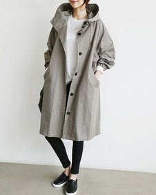 アウター トレンチコート ミドル丈 ウエストマーク 長袖 シンプル エレガント きれいめ系 スタイリッシュ フェミニン おしゃれ ID173