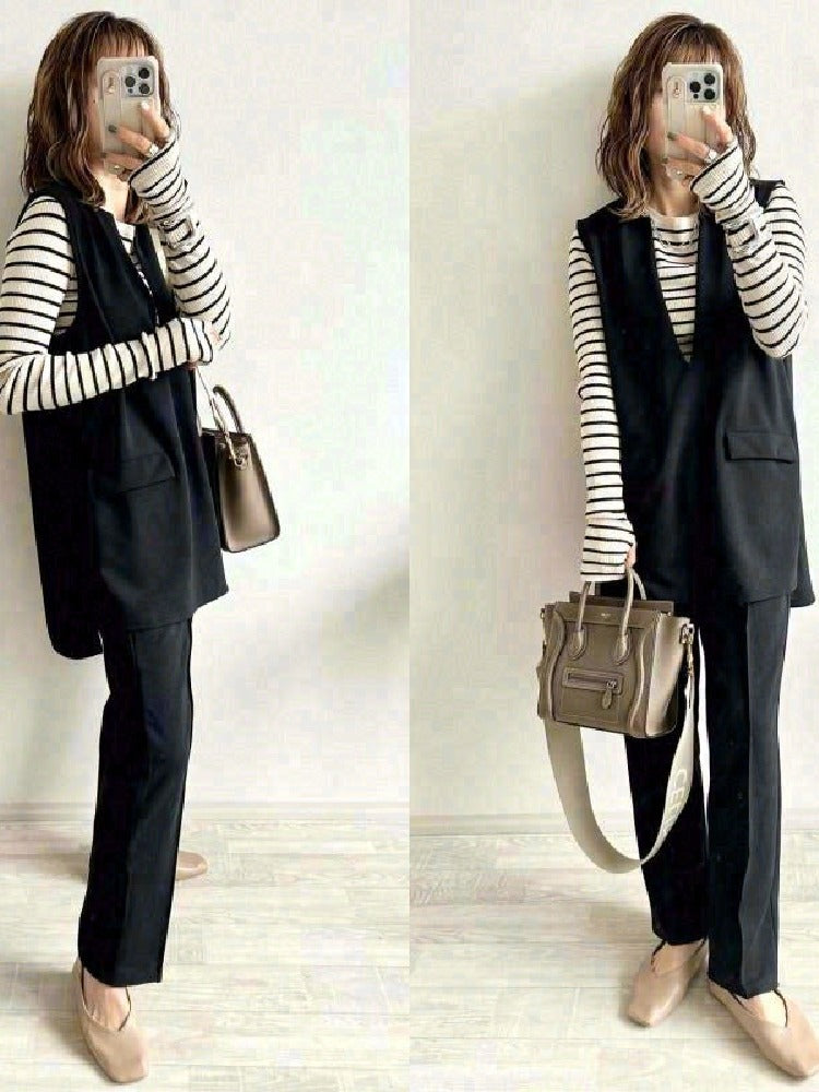 「72H限定！半額以下！」3色展開 パンツセット 2点SET 入学式 入園式 卒業式 卒園式 七五三 結婚式 コンサバ 無地 トップス＋ハイウエストパンツ ID210