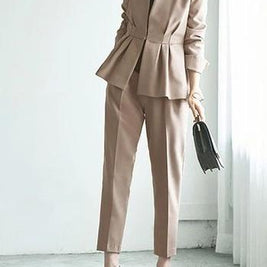 ID88 Set-up, Fold-over Design, 2-piece Set, High Waist, Simple, Elegant, Comfortable, Stylish, Clean-cut, Fashionable 