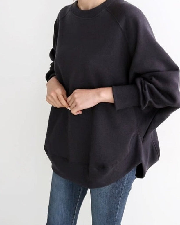 無地 スウェット トレーナー レディース 長袖 クルーネック ゆったり シンプル カジュアル 通勤 通学 体型カバー おしゃれ トップス 秋冬 新作 人気 ID1883