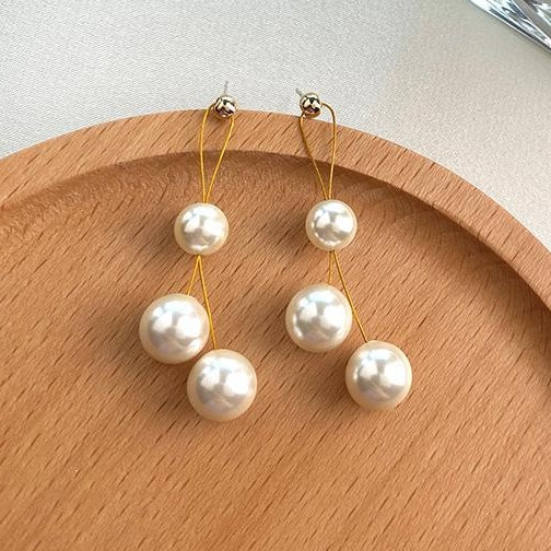 イヤリング レディース シンプル パール 高級感  新作 おしゃれ エレガント イヤーピアス  イヤーカフ ID310