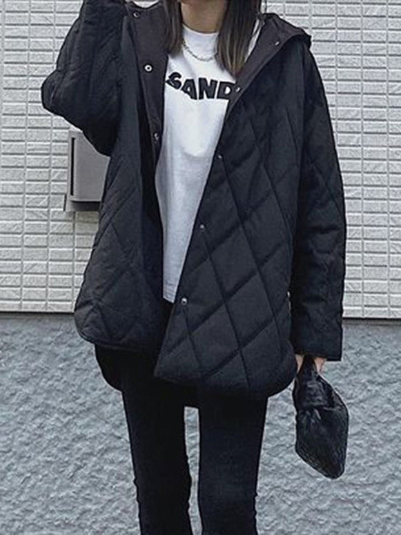 アウター レディース 中綿 コート 暖か ダウン フェイクダウン ベンチコート 防寒 微撥水 大きいサイズ 体型カバー ダウン 黒 秋 冬 ID1948