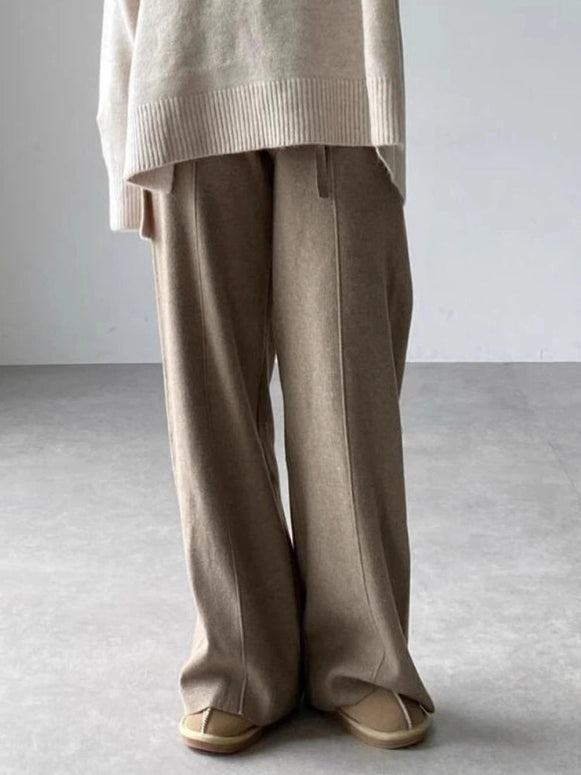 ワイドパンツ レディース ロング丈 ゆったり 美脚 体型カバー 通勤 きれいめ カジュアル 大人女子 シンプル 秋冬 新作 ID2018