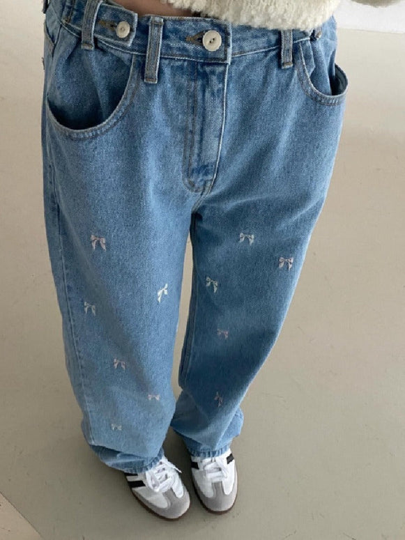 デニムパンツ ストレートパンツ レディース ロングパンツ 長ズボン デニム ボトムス パンツ ロング丈 ガウチョパンツ 刺繍 ワイドパンツ ストレート ハイウエスト 体型カバー 着痩せ 落ち感 カジュアル 可愛い ポケット付き 無地 お洒落 大人 20代 30代 40代 50代 ID1223