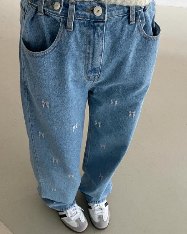 デニムパンツ ストレートパンツ レディース ロングパンツ 長ズボン デニム ボトムス パンツ ロング丈 ガウチョパンツ 刺繍 ワイドパンツ ストレート ハイウエスト 体型カバー 着痩せ 落ち感 カジュアル 可愛い ポケット付き 無地 お洒落 大人 20代 30代 40代 50代 ID1223