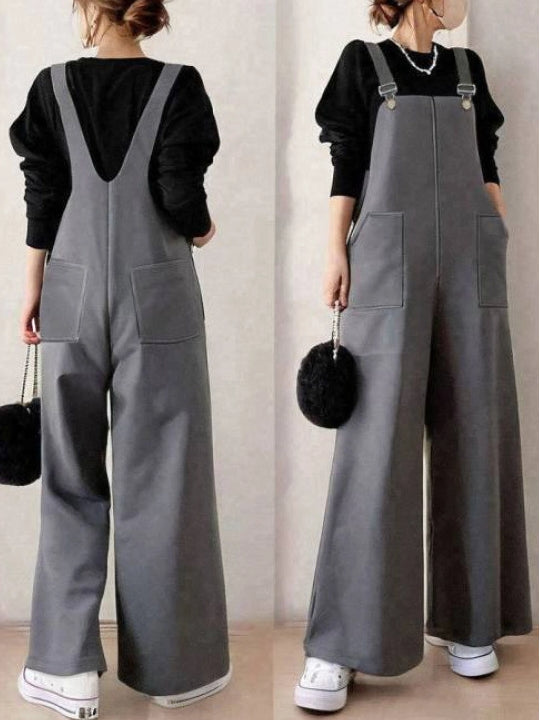 秋 サロペット オールインワン 大人可愛い レディース オーバーオール 大きいサイズ きれいめ 30代 40代 50代 ID1694