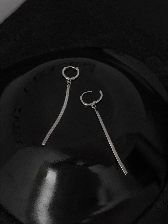 タッセル ドロップ ピアス レディース 揺れる ロングチェーン おしゃれ シンプル 高級感 大人可愛い アクセサリー ID1784