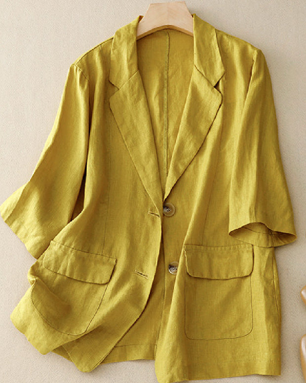 6色展開 テーラードジャケット レディース 七分袖 薄手 アウター オフィス 通勤 OL 羽織り シンプル きれいめ カジュアル 着回し 人気 新作 ID1503