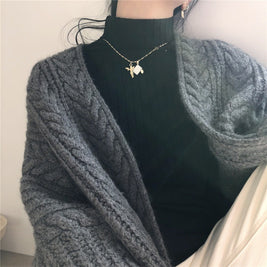 ロング カーディガン レディース ケーブル編み ニット ゆったり シルエット 暖かい おしゃれ 体型カバー 大人カジュアル 秋冬 新作 ID2139