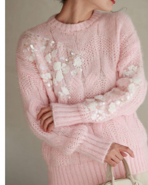 【単品販売可】2点セット ニット セーター + チュールスカート レディース 上下セット ふんわり かわいい ガーリー スウィート 秋冬新作 大人フェミニン コーデ ID1828