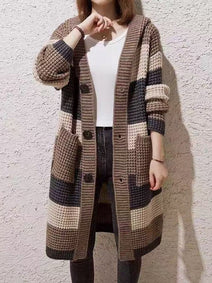 3色展開 ロングカーディガン レディース ニットフード付き ゆったり 厚手 暖かい トップス カジュアル シンプル 体型カバー 秋冬 コート風 羽織り おしゃれ 通勤 通学 お出かけ ID1635