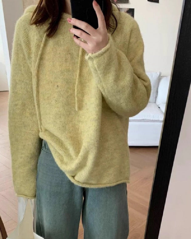 ふわふわ ニットパーカー レディース 暖かい 秋冬 フード付き セーター ゆったり シンプル かわいい 防寒 体型カバー 大人カジュアル おしゃれ ルームウェア お出かけ 通勤 通学 デイリーコーデ ID2229