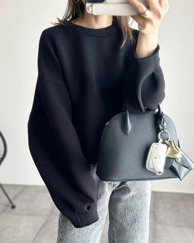 スウェット レディース サイドジップ トップス 長袖 ゆったり シンプル カジュアル 体型カバー 秋冬 トレーナー 大人カジュアル おしゃれ 上品コーデ ID1814