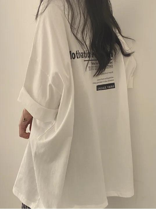 【281】[売れ筋ランキング上位！] Tシャツ レディース 半袖 ロング丈 コットン ゆったり シンプル カジュアル 体型カバー トップス 着回し 楽ちんコーデ