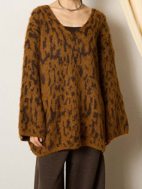 「限定価格は今だけ！」ふわふわ 暖かい ゆったり Vネック ニット セーター レディース 上品 大人可愛い 秋冬 トップス ID2257