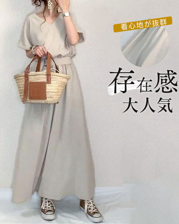 お見逃しなく！ ワンピース スリム見え エレガント 通勤スタイル ウエストマーク 無地 ロング丈 シンプル きれいめ系 フェミニン おしゃれ デイリーコーデ ID246