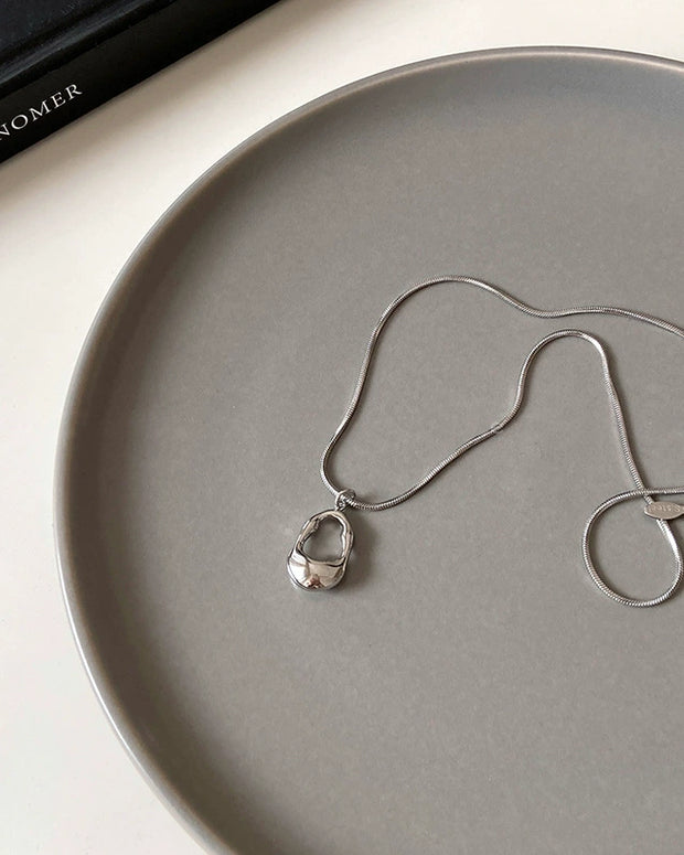 ネックレス 幾何モチーフ シンプルデザイン ミニマル スタイリッシュ ペンダント チョーカー 重ね付け おしゃれ フェミニン モード系 ID147