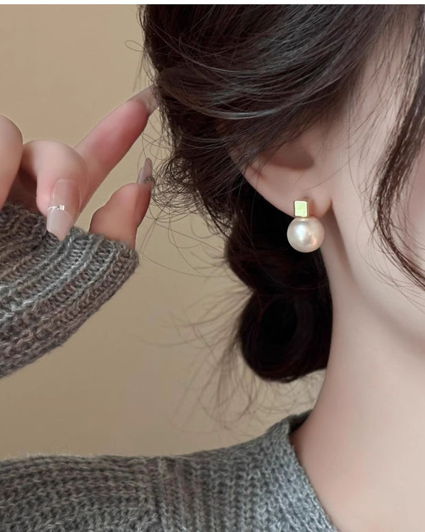 ビーズ 不規則形 シンプル レディース ピアス 韓国風 ミニ電球 シャンパンカラー イヤーピアス シンプル 高級感 エレガント レディース ジュエリー ID314