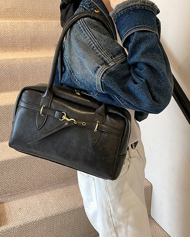 バッグ ショルダー ハンドバッグ 通勤スタイル スクエア型 大容量 シンプル おしゃれ エレガント オフィスカジュアル デイリーコーデ レディース ID300