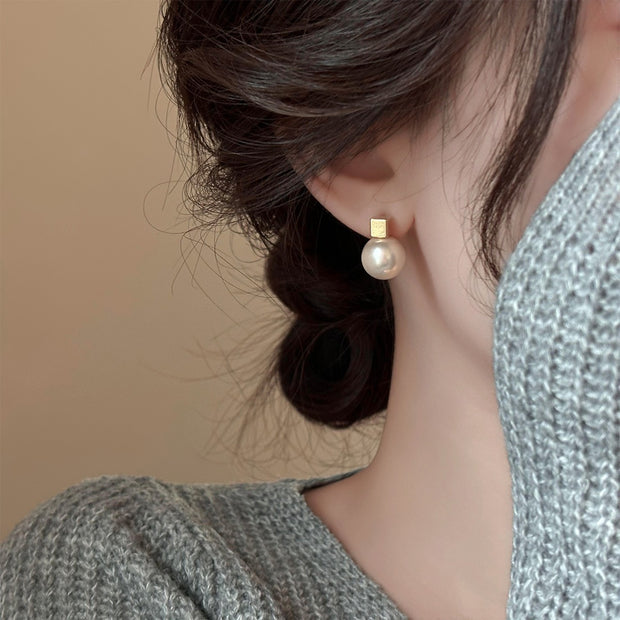 ビーズ 不規則形 シンプル レディース ピアス 韓国風 ミニ電球 シャンパンカラー イヤーピアス シンプル 高級感 エレガント レディース ジュエリー ID314