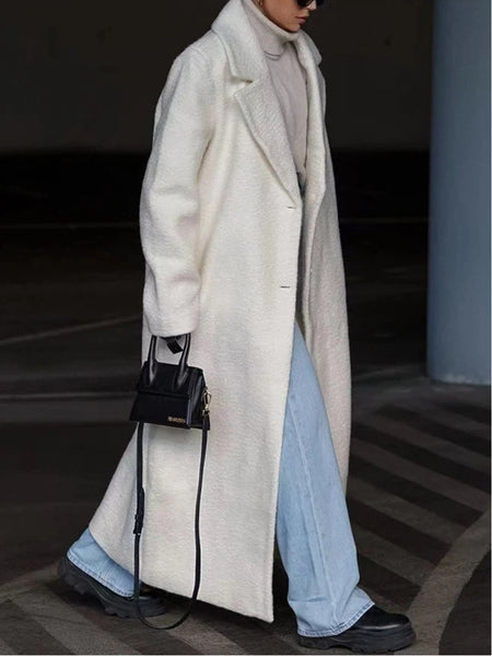 「今だけ限定プライス」ロングコート レディース 毛混 アウター シンプル 無地 通勤 体型カバー エレガント きれいめ 冬 防寒 大人 おしゃれ 新作 ID2065