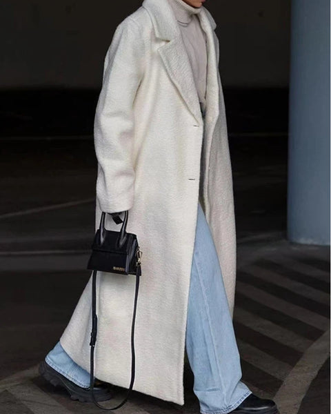 「今だけ限定プライス」ロングコート レディース 毛混 アウター シンプル 無地 通勤 体型カバー エレガント きれいめ 冬 防寒 大人 おしゃれ 新作 ID2065