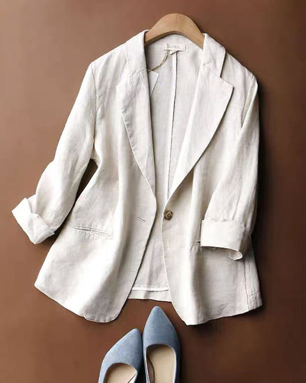 6色展開 テーラードジャケット レディース 七分袖 薄手 アウター オフィス 通勤 OL 羽織り シンプル きれいめ カジュアル 着回し 人気 新作 ID1503