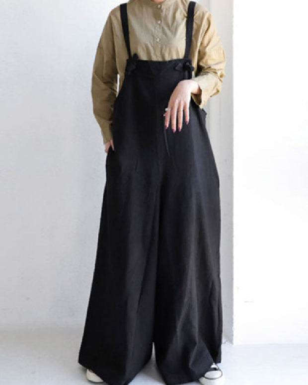 サロペット レディース ワイドパンツ ゆったり 体型カバー おしゃれ カジュアル オールインワン 春秋 夏 オフィス 通勤 学生 ID1592