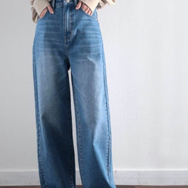 [売れ筋1位獲得！]美シルエット ハイウエストルーズデニムパンツ レディース ストレート ワイドシルエット 着回し力抜群 2025春夏新作 韓国風 カジュアル ID719