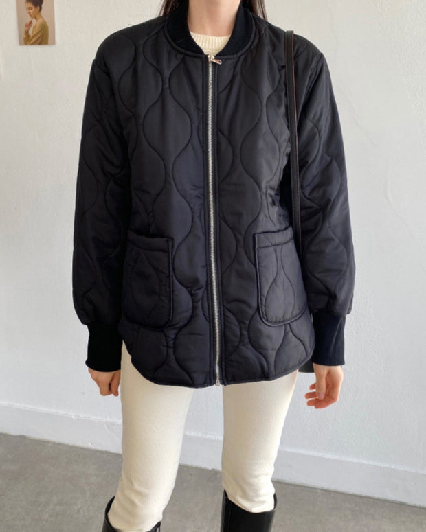 「年末前の大感謝祭」キルティング ジャケット レディース 防寒 軽量 あったか カジュアル アウター 秋冬 コーデ おしゃれ スタンドカラー ジップアップ ゆったり 体型カバー 通勤 アウトドア ID2239
