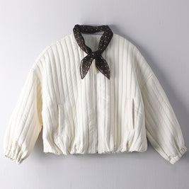 「SNSバズり中」中綿ジャケット レディース 軽量 あったか キルティング アウター ふんわり 防寒 カジュアル ショート丈 秋冬 おしゃれ 体型カバー デイリーコーデ 通勤 通学 リラックスシルエット ジップアップブルゾン ID2222