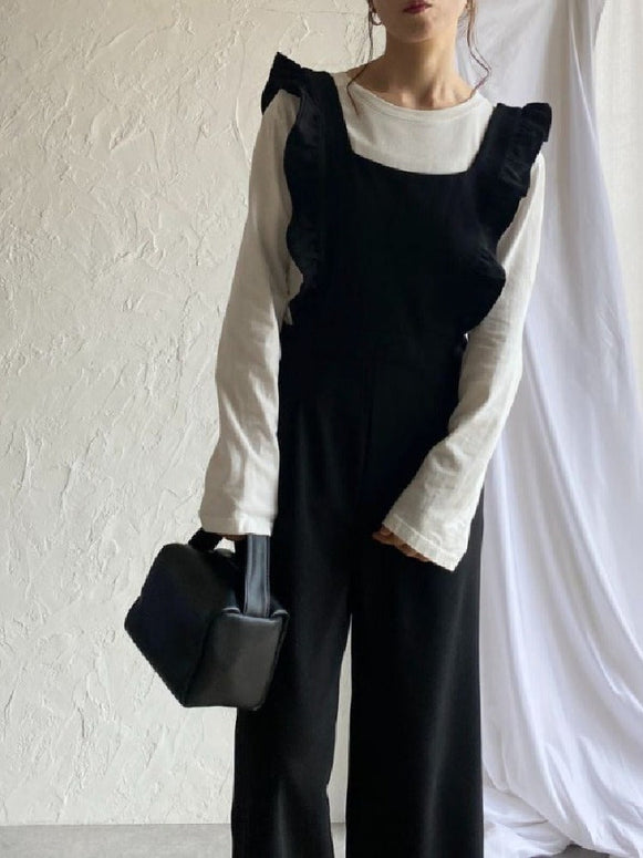 ピコットレース付き タンクトップ型 ワンピースジャンプスーツ（女性用）シンプルデザイン サマー シンプル＆エレガントなデザイン新作 ID991